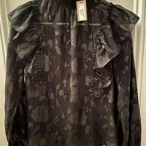 Chiffon black blouse. RW&CO